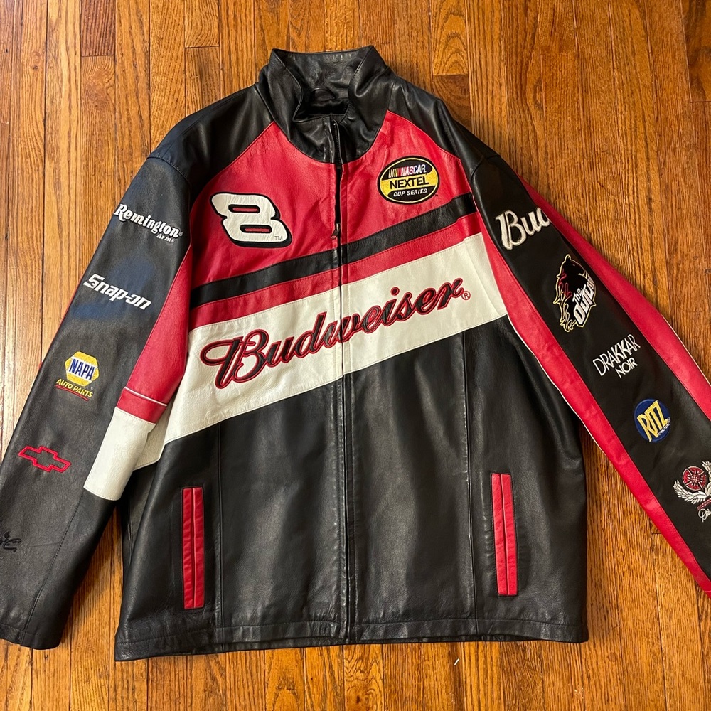 Vintage Leather Jacket NASCAR